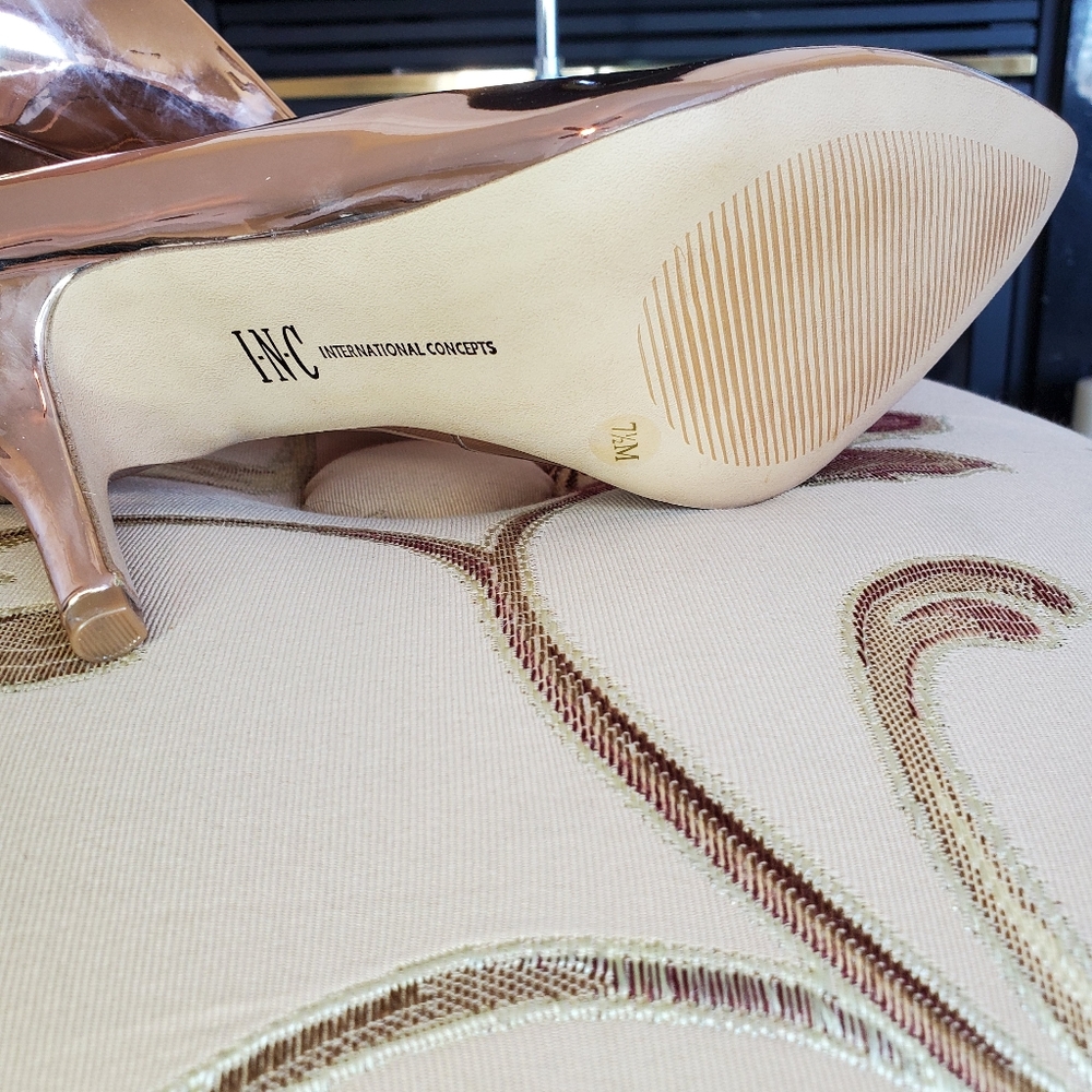 INC INTERNATIONAL CONCEPTS Rose Gold Heels - Picture 6 of 6